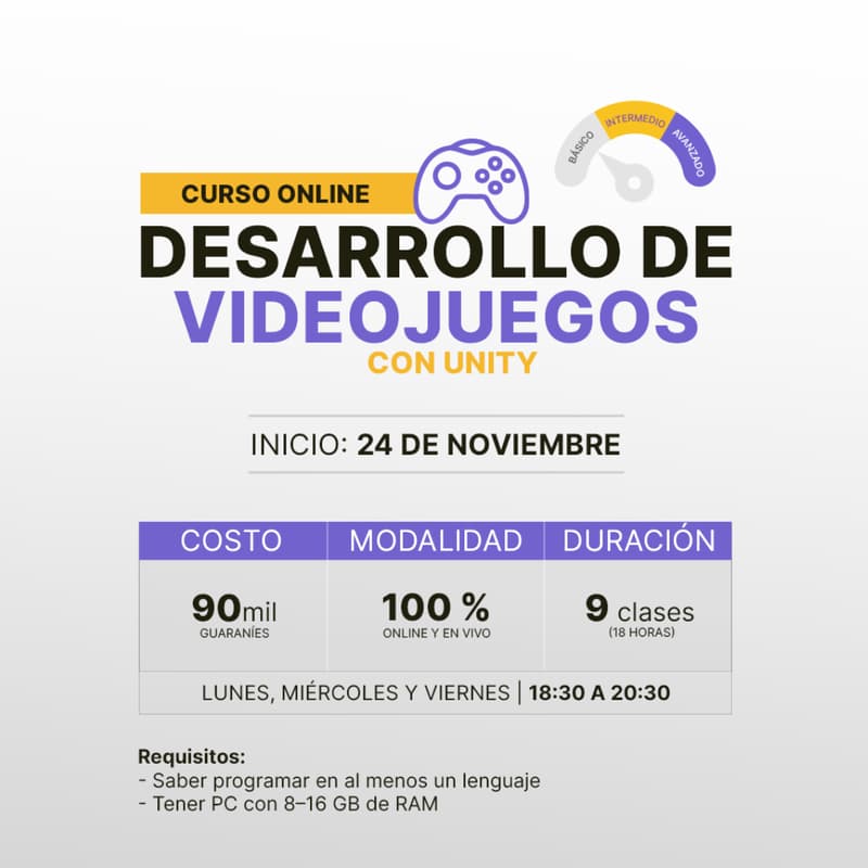 Desarrollo de Videojuegos con Unity - Curso · Luma