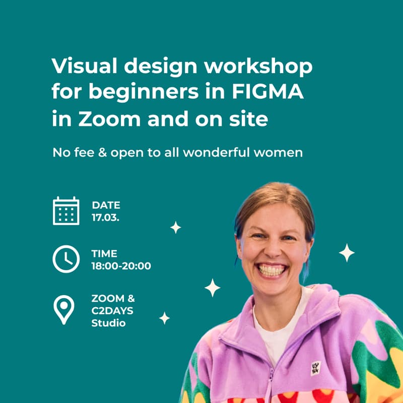 Cover Image for 🎨 Visual design workshop for beginners in FIGMA in Zoom and on site, 17.03.2026✨