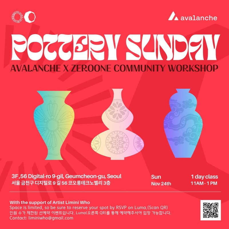 Cover Image for Pottery Sunday - Avalanche x Zeroone Workshop