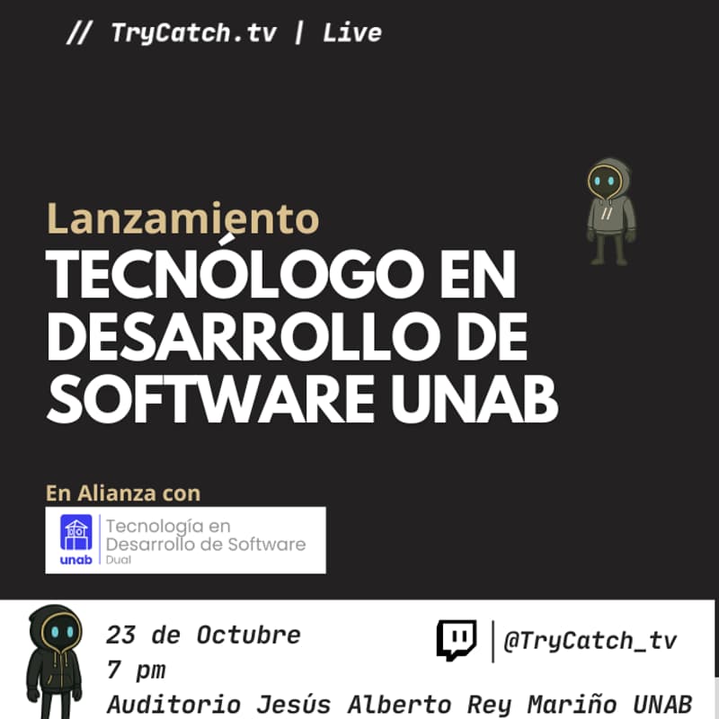 Cover Image for Lanzamiento | Tecnólogo en Desarrollo de Software UNAB