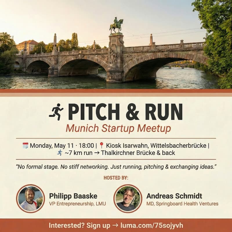 Cover Image for Pitch & Run Munich StartUp Meetup
