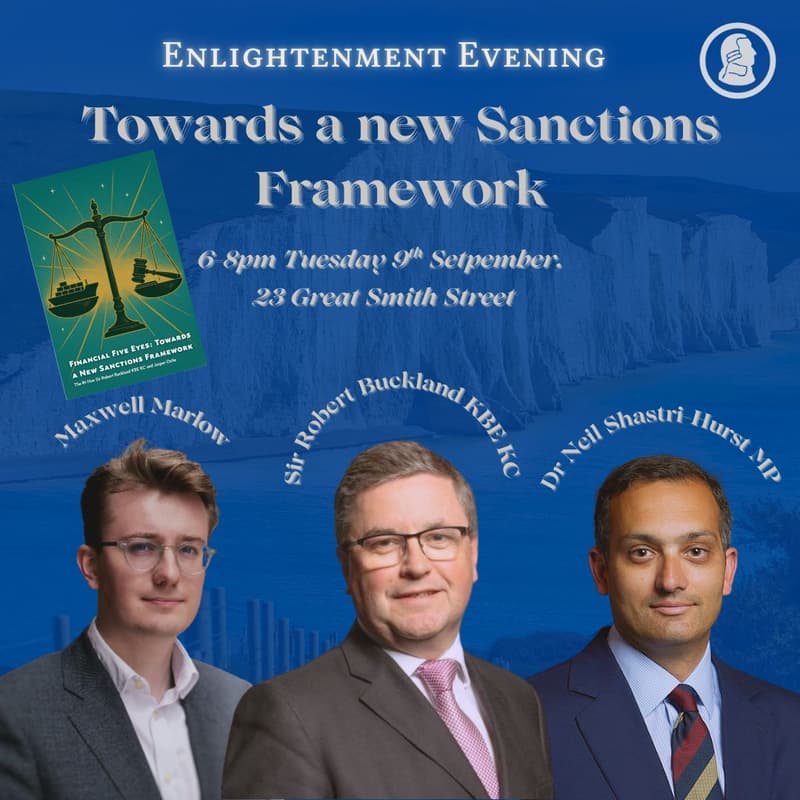 Cover Image for Enlightenment Evening: Towards A New Sanctions Framework