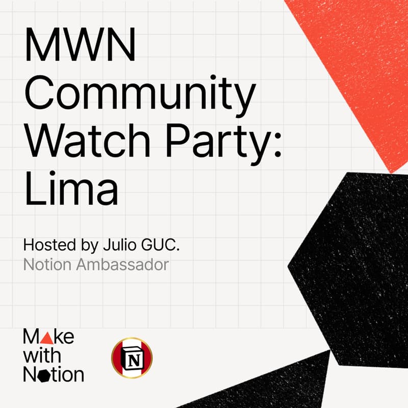 Cover Image for MWN Community Watch Party: Notion Perú