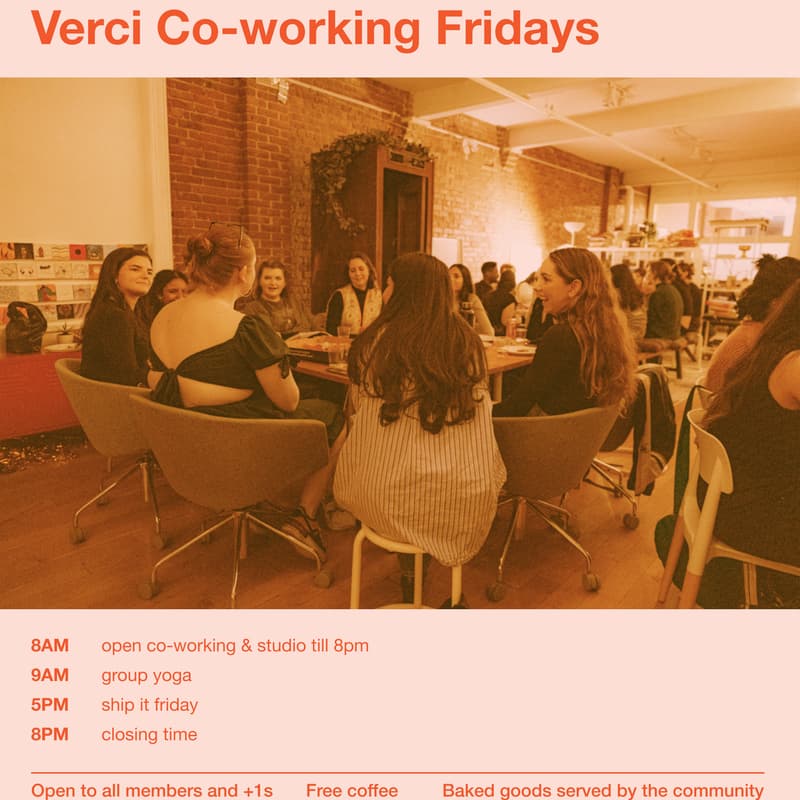 Cover Image for Verci Friday: Open Community + Coworking