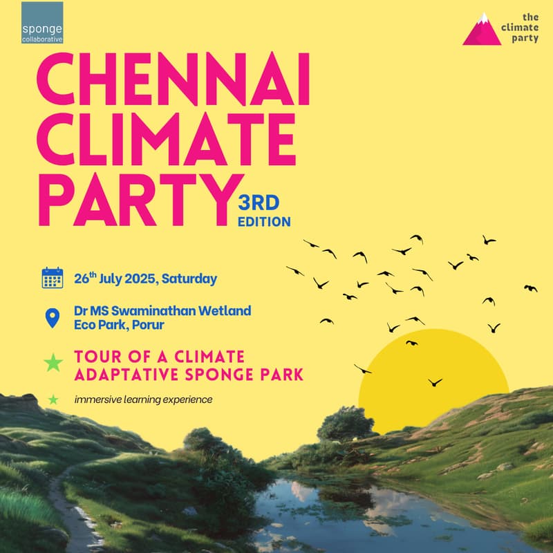 Cover Image for Chennai Climate Party | Guided tour of CMDA's climate adaptative sponge park