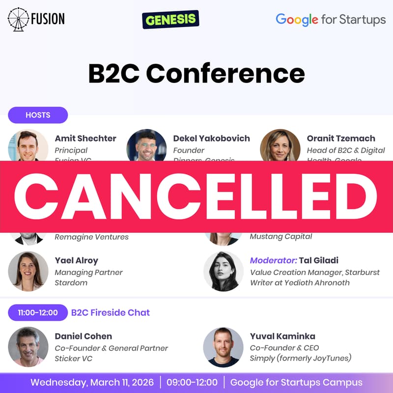 Cover Image for *** CANCELLED *** B2C Conference - Building, Scaling & Investing in Consumer Startups