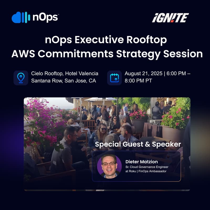 Cover Image for Exclusive Rooftop Reception + AWS Commitments Strategy Session