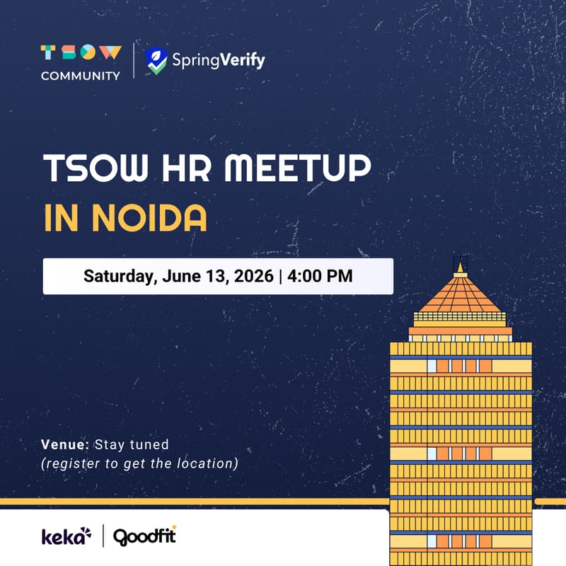 Cover Image for TSOW HR Meetup in Noida