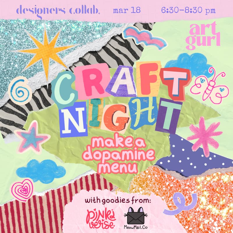 Cover Image for craft night: dopamine menus