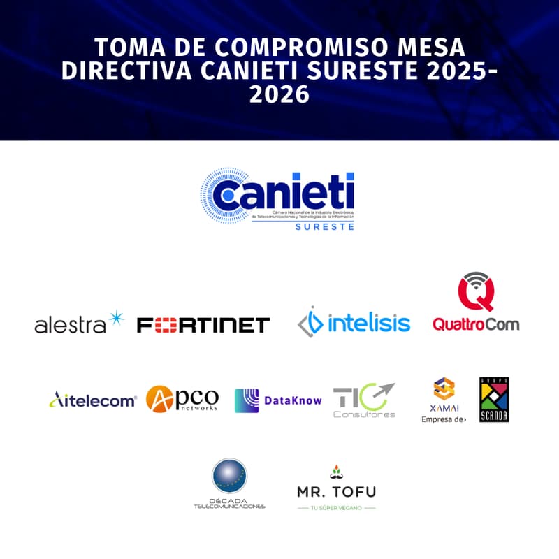 Cover Image for Toma de Compromiso Consejo Directivo CANIETI Sureste 2025-2026