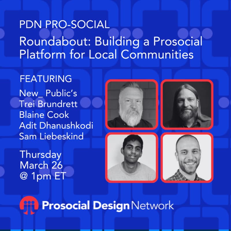 Cover Image for PDN Pro-Social. Building a Prosocial Platform for Local Communities