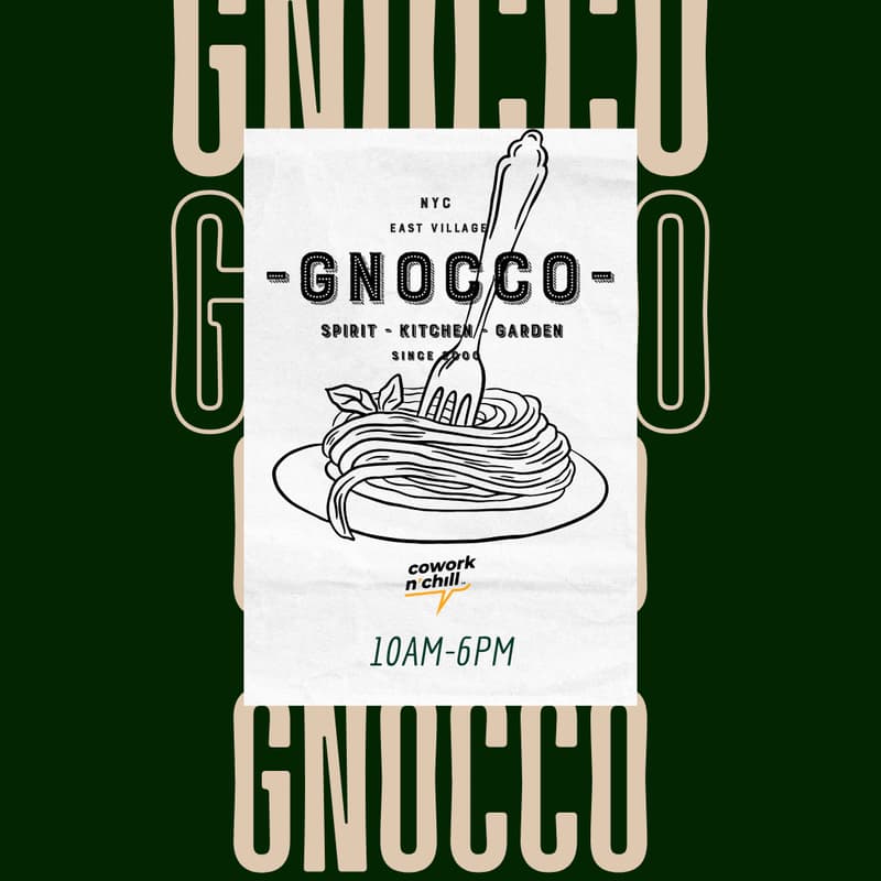 Cover Image for CoworkNChill x Gnocco
