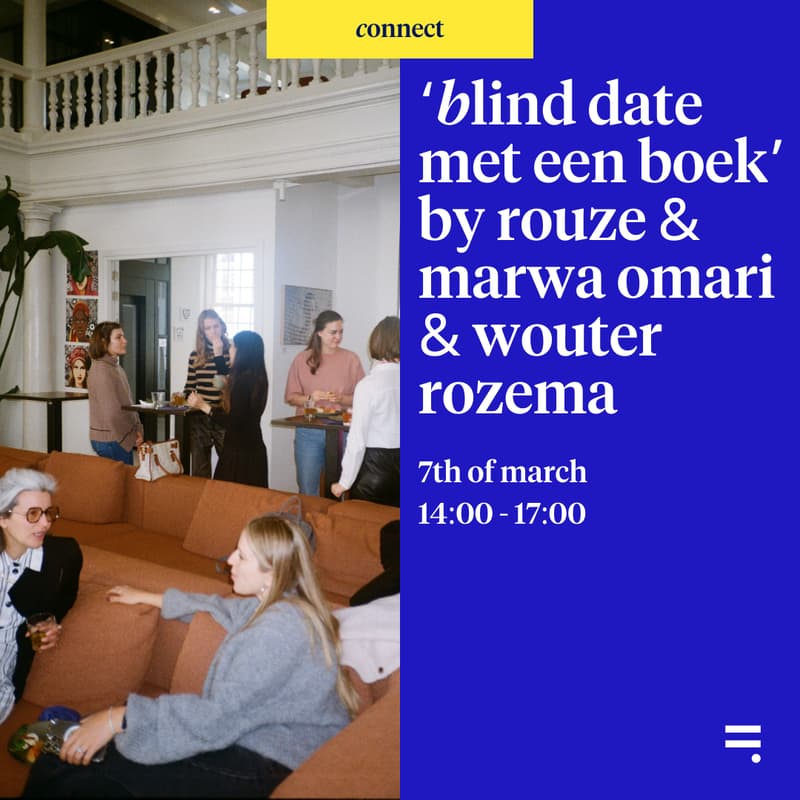 Cover Image for ‘Blind date met een boek’ – by Rouze & Marwa Omari & Wouter Rozema