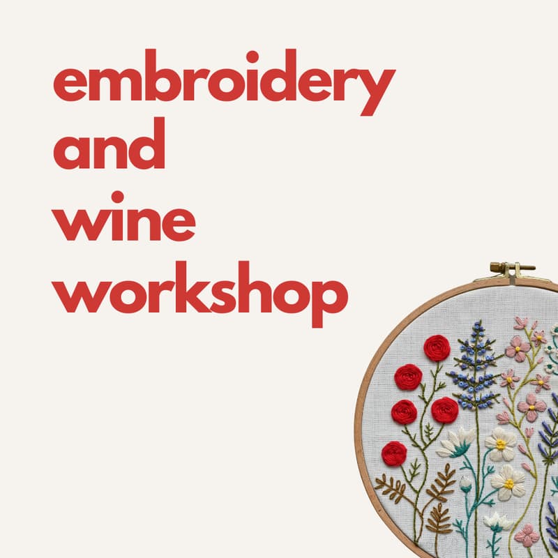 Cover Image for Warsaw Creative Club: Embroidery & Wine Workshop