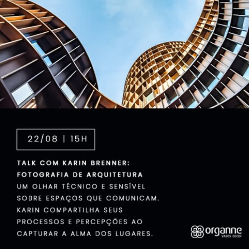Cover Image for Talk Karin Brenner: Fotografia de Arquitetura