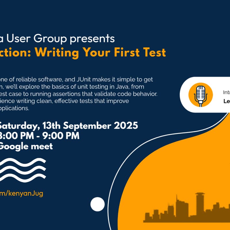 Cover Image for JUnit in Action: Writing Your First Test.