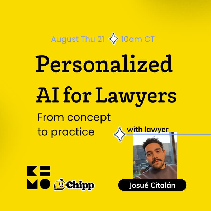 Cover Image for AI for Lawyers: From Concept to Practice