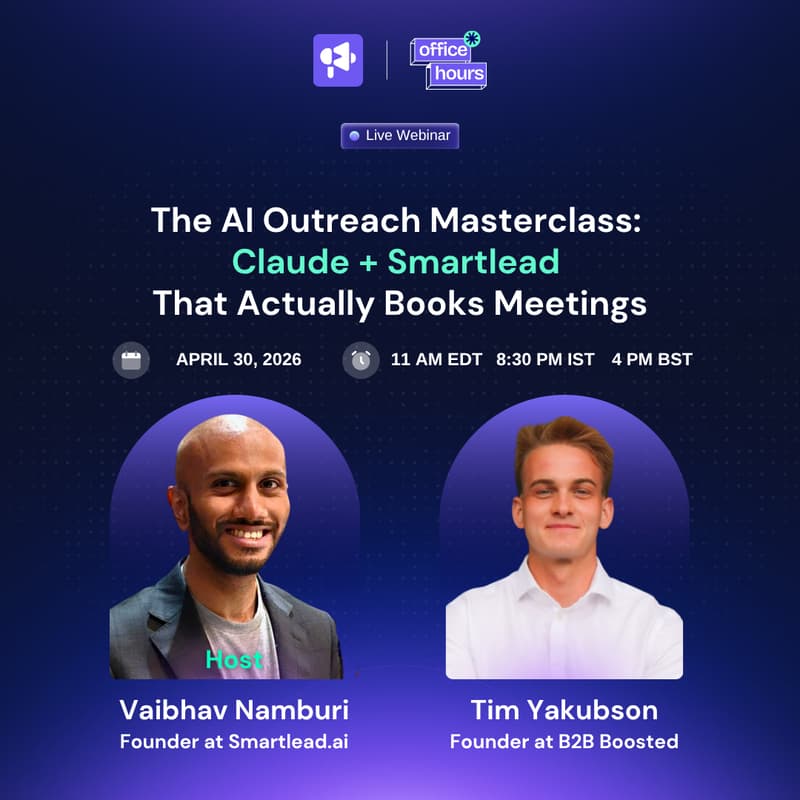 Cover Image for The AI Outreach Masterclass: Claude + Smartlead That Actually Books Meetings