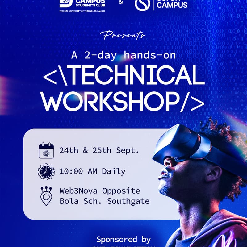 Cover Image for SOCSC FUTA TECHNICAL WORKSHOP