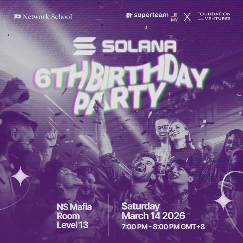 Cover Image for Solana turns 6!
