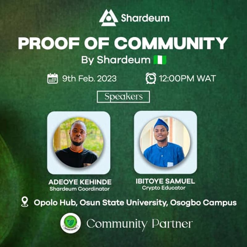 Cover Image for Shardeum Oshogbo Web3 Meetup