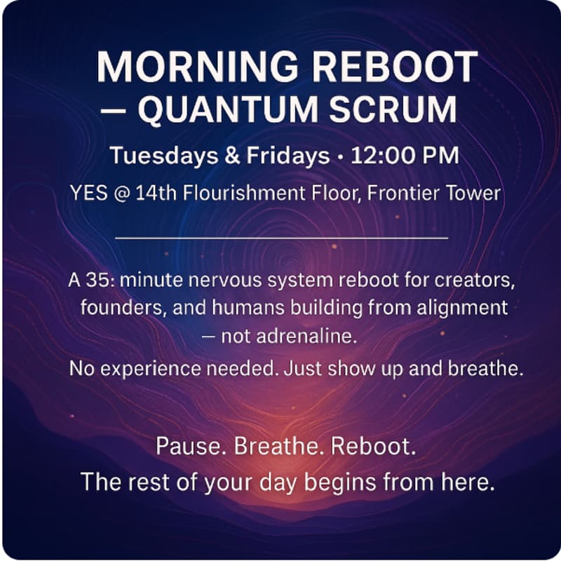 Cover Image for MORNING REBOOT — QUANTUM SCRUM - Members +1