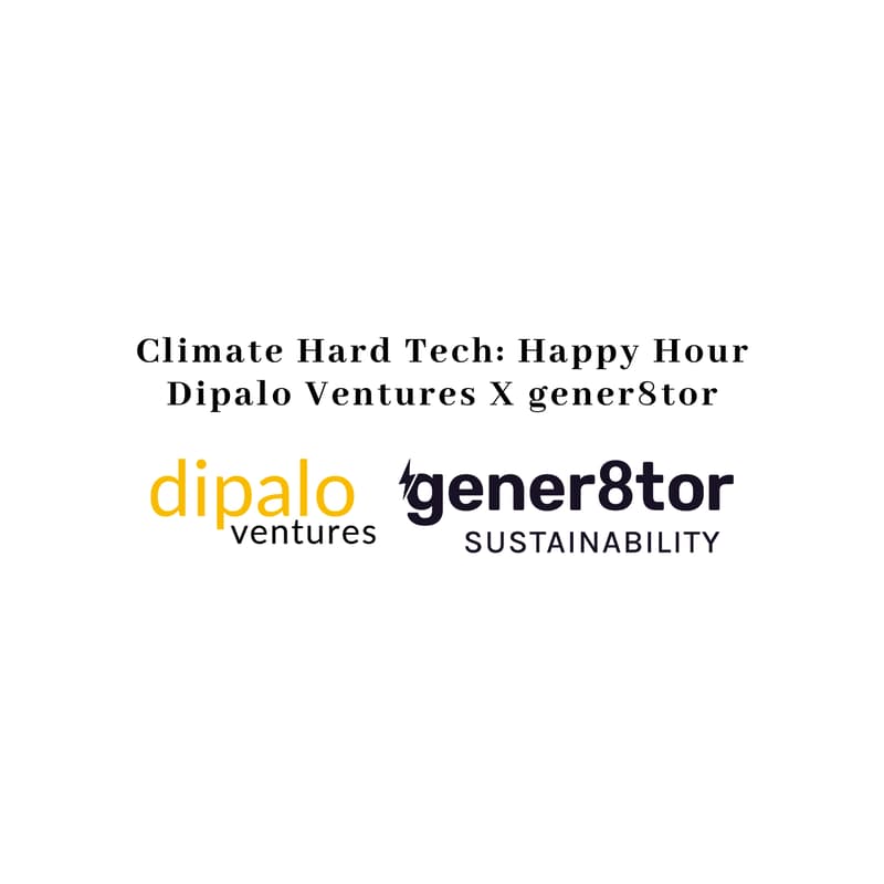 Cover Image for Chicago Climate Tech Happy Hour: Dipalo Ventures X gener8tor
