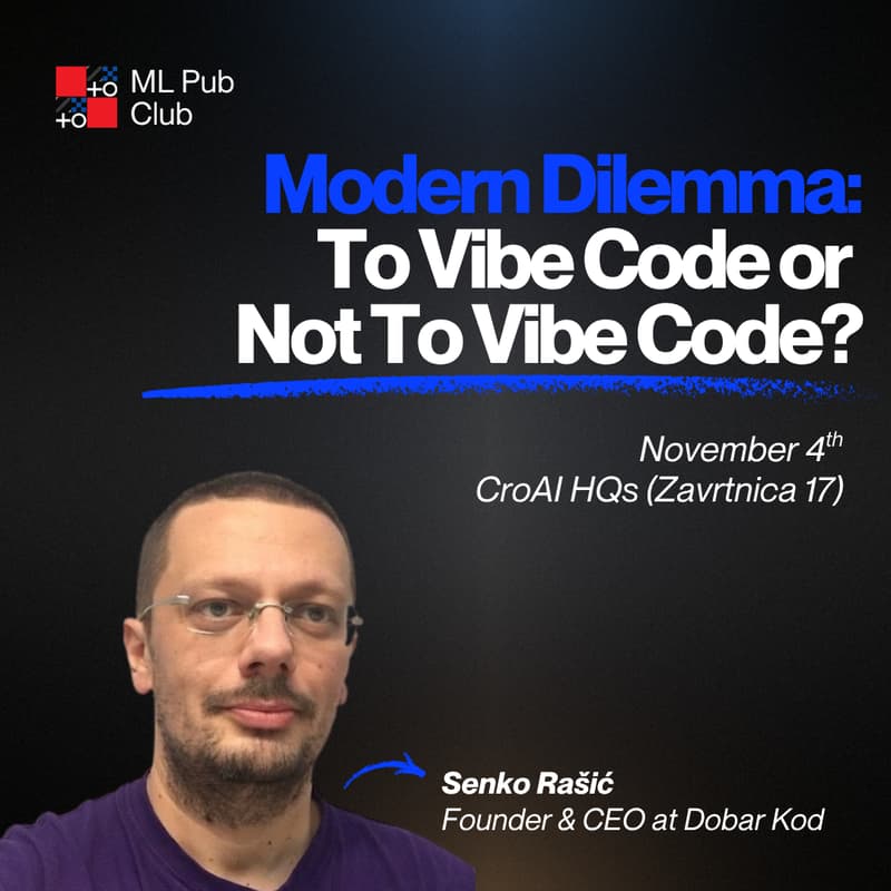 Cover Image for ML Pub Club #24: To Vibe Code or Not To Vibe Code?