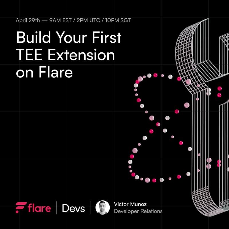 Cover Image for Flare Builder Online Workshops - Session 20: Build Your First TEE Extension on Flare
