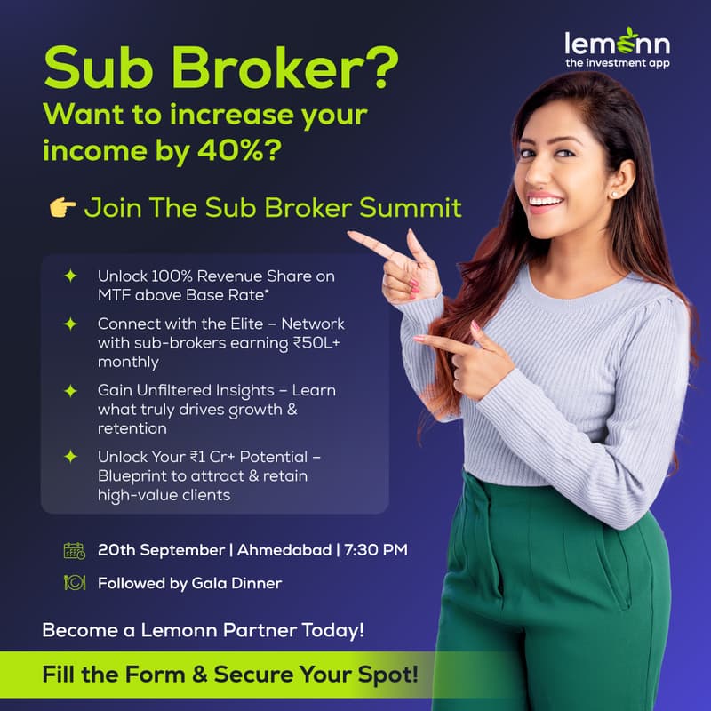 Cover Image for ✨ Ahmedabad Sub-Broker Summit 2025 – 1 Summit · 100+ Sub-Brokers · ₹1 Cr+ Potential ✨