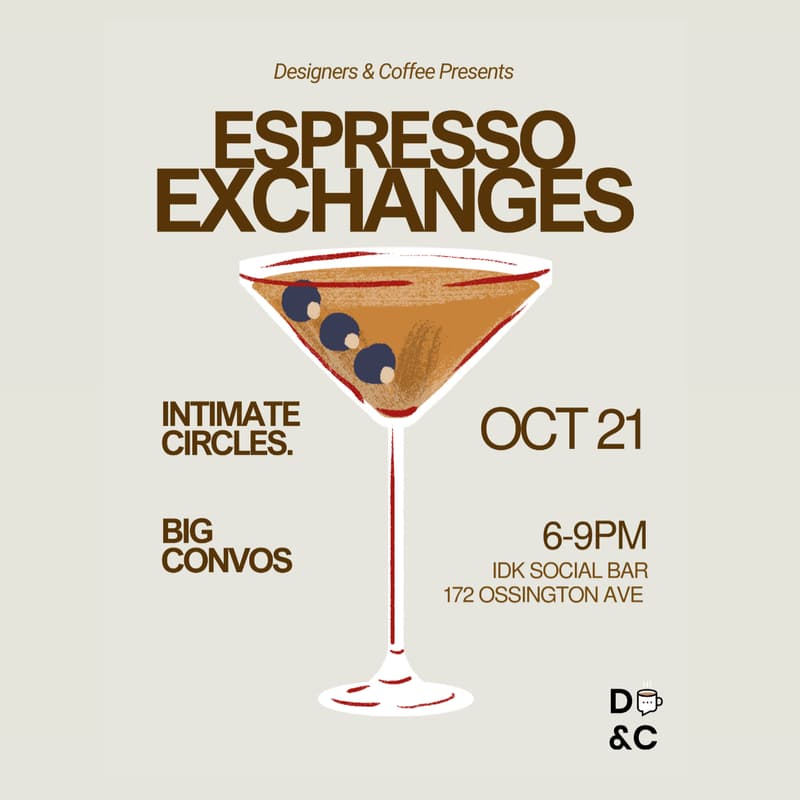 Cover Image for Espresso Exchange: A Fall Soirée for Design & Dialogue