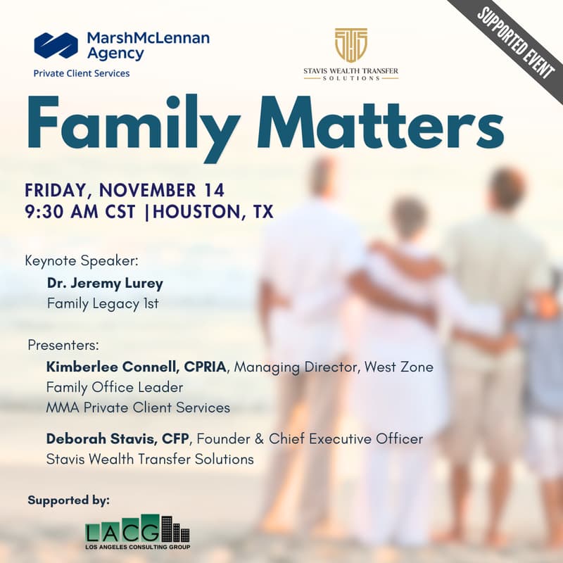Cover Image for November 14: Family Matters - Houston, TX