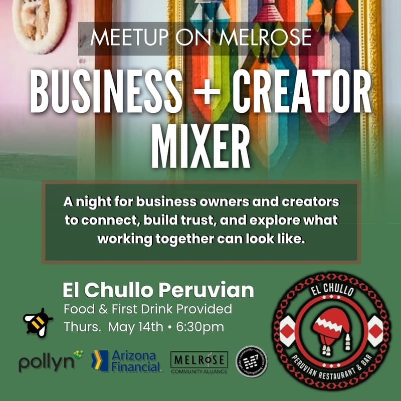 Cover Image for Meetup on Melrose: Business + Creator Mixer