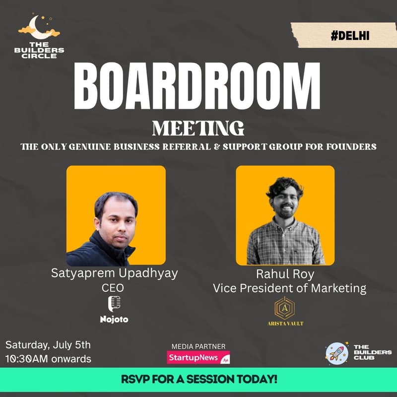 Cover Image for The Builders Circle Board Room Meeting #Gurgaon