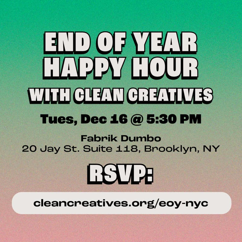 Cover Image for End Of Year Happy Hour With Clean Creatives