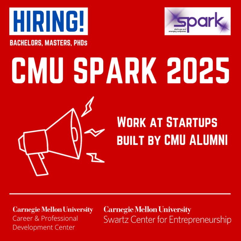 Cover Image for SPARK 2025 CMU's Annual Largest Startup Job Fair - Keynote, Tech Talks, & Networking