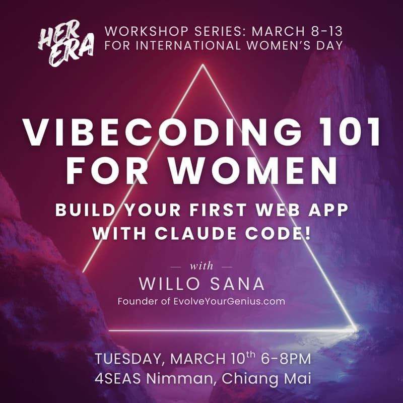 Cover Image for Vibe Coding 101 for Women: Build your first web app with claude code!
