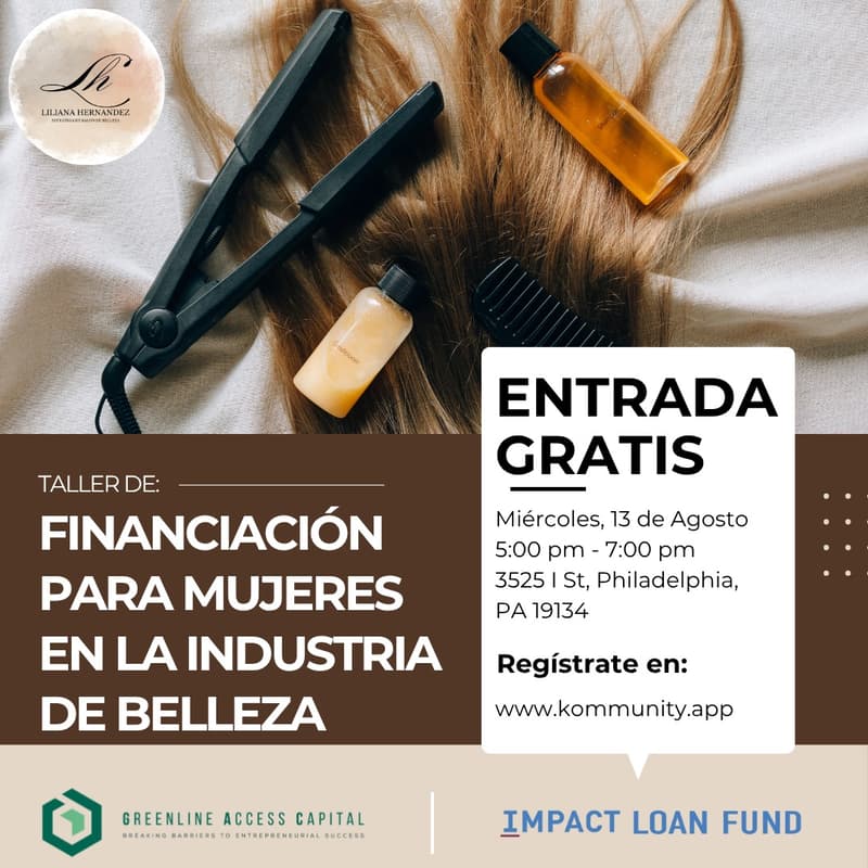 Cover Image for Financiacion Para Mujeres En La Industria De Belleza  by Liliana  Hernandez