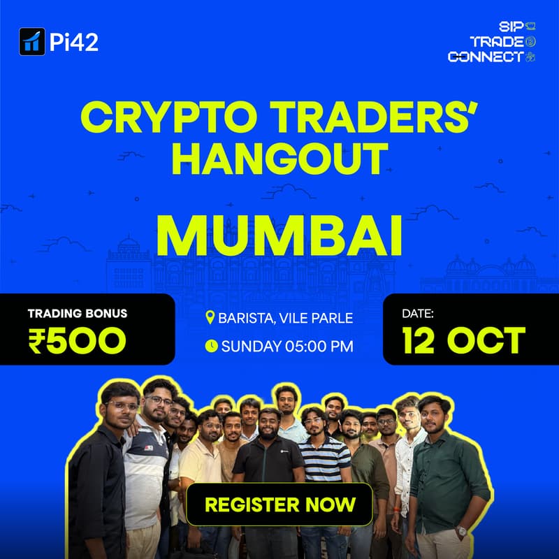 Cover Image for Pi42 Crypto Tradersβ Hangout- Mumbai