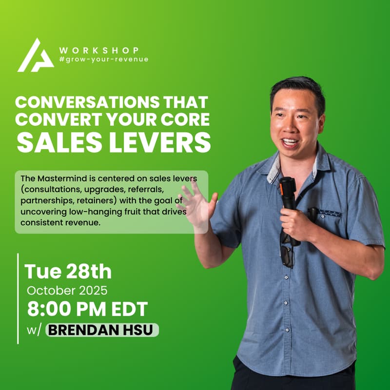 Mastermind: Conversations That Convert—Your Core Sales · Zoom · Luma