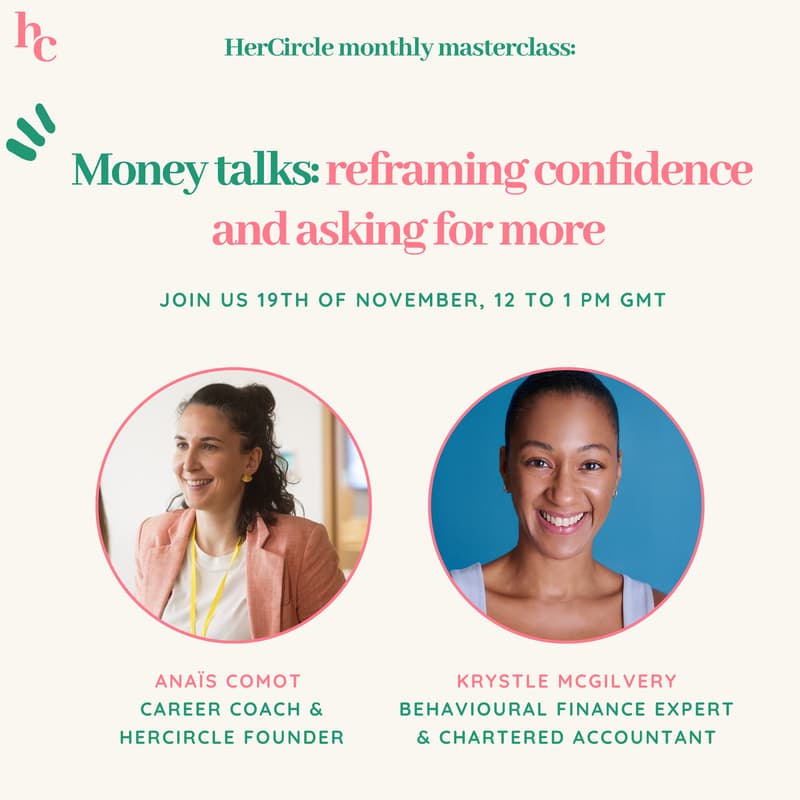 Cover Image for 📣💰 Money talks: reframing confidence and asking for more with Krystle McGilvery