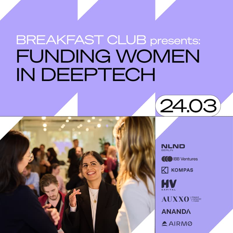 Cover Image for NLND Breakfast Club presents: Funding Women in DeepTech