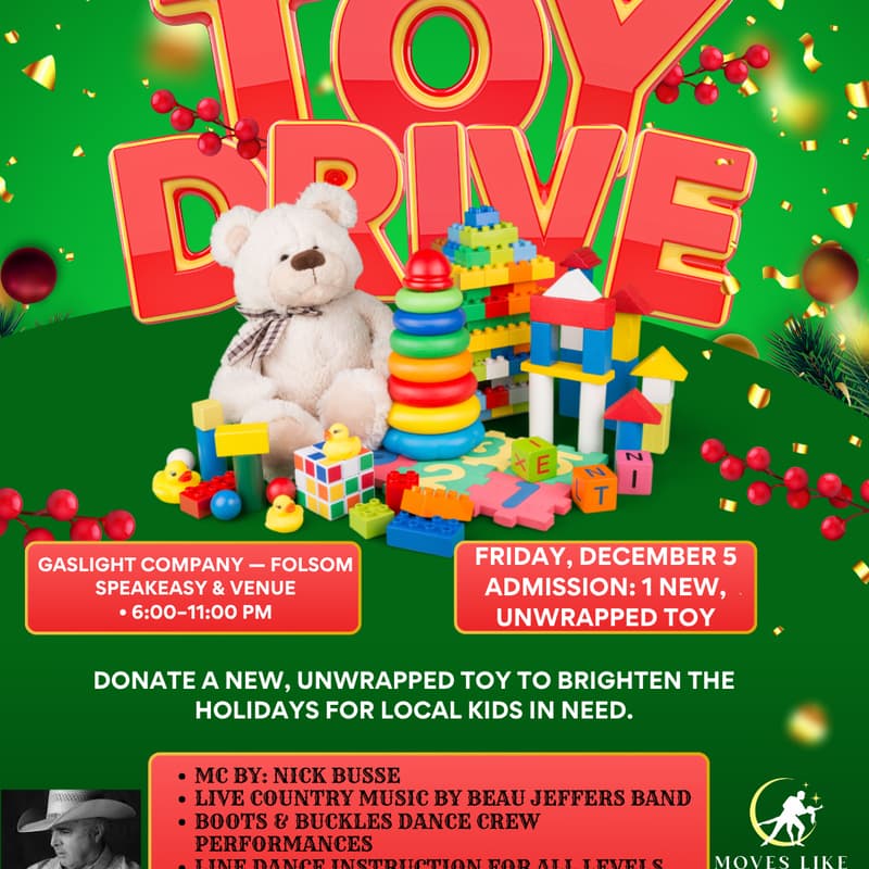 Cover Image for Boots and Buckles Toys For Tots Toy Drive