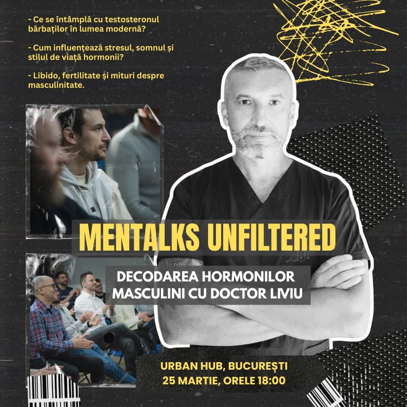 Cover Image for MENtalks UNFILTERED: Decodarea hormonilor masculini — Fără filtre.