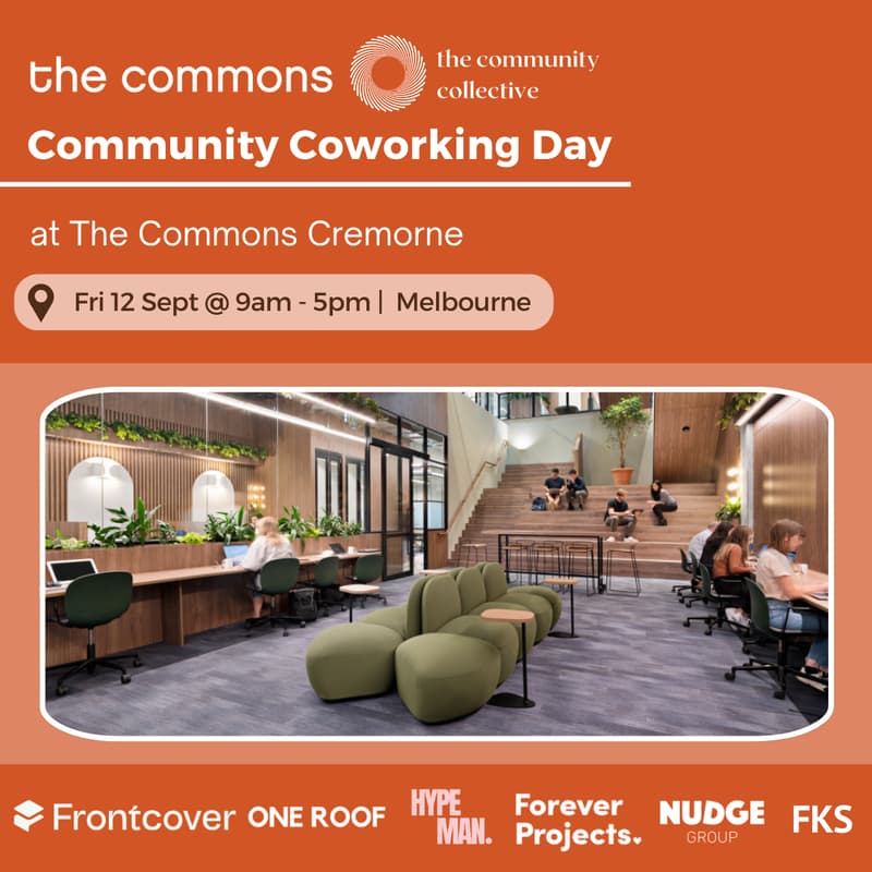 Cover Image for 🏵 Community Coworking Day @ The Commons Cremorne