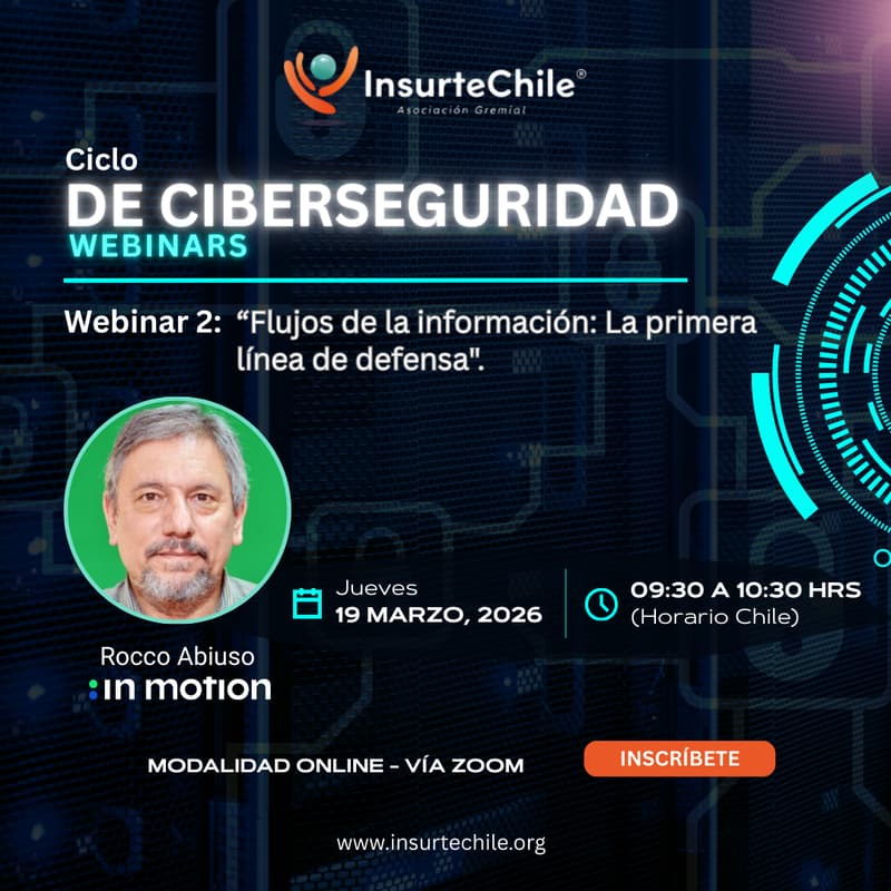 Cover Image for Webinar 2: “Flujos de la información: la primera línea de defensa”.
