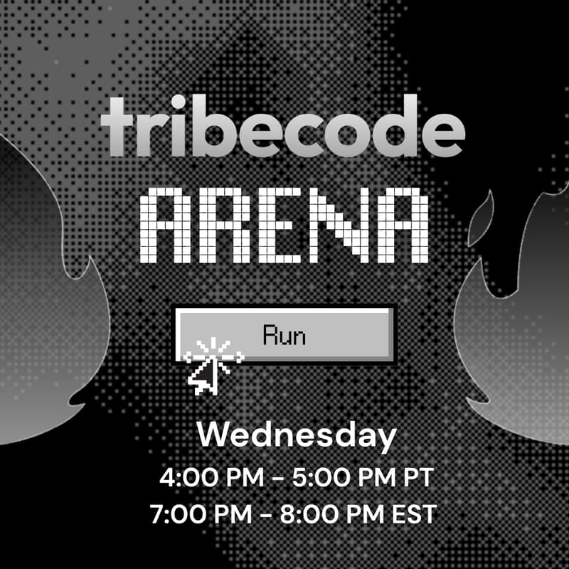 Cover Image for The Arena x tribecode: weekly AI codegen meetup