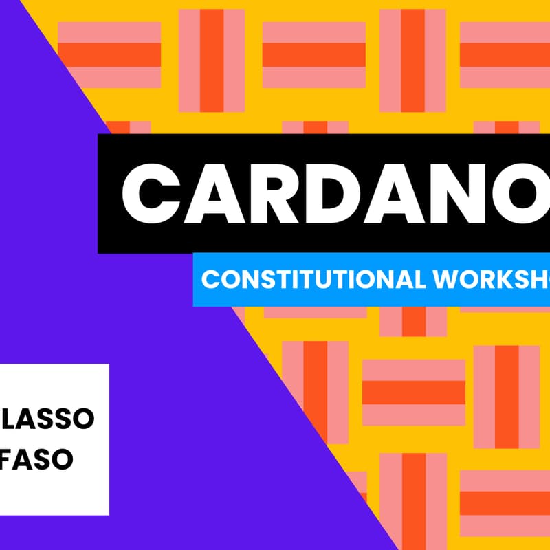 Cover Image for Cardano Constutional Workshop - Bobo Dioulasso