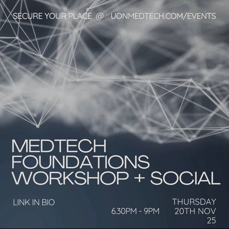 Cover Image for MedTech Foundations Workshop + Social