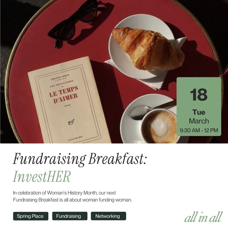 Cover Image for Fundraising breakfast: InvestHER: Women Funding Women